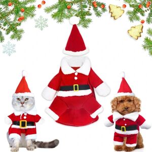 Juletøj til kæledyr Sødt julemands kattetøj til hund Kristus
