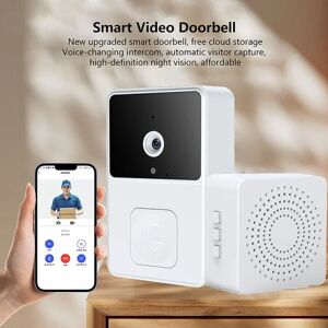 BATTERY CDQ Wifi Video Dörrklocka Hd Ir Kamera Röst Intercom Rörelsedetektering