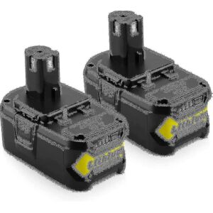 [2 pakker] 18v 5.0ah Li-ion batteri udskiftning til Ryobi 18v One+ P108 P107 P104 P105 P102 P103 Trådløst værktøj