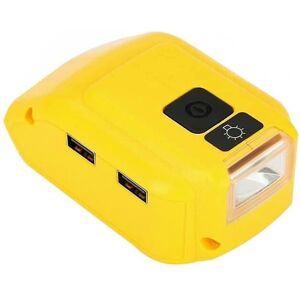 Oplader konverter USB, dobbelt oplader adapter USB Dcb090 pour Dewalt 14.4v 18v 20v Li-ion batteri Opladningskonv.