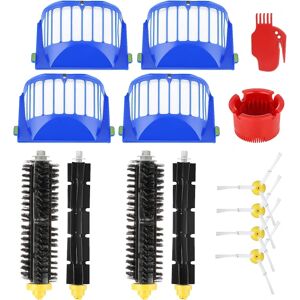 14 stk. Tilbehør til iRobot roomba 600-serien 605 615 690 695 Reservedele 2*Hovedbørste 2*Gummirulle 4*Filter 4*Sidebørste 2*Rengøringsværktøj