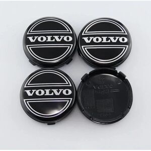 4st navkapslar for bil, vandtæt dammsäker rostskyddad autologotyp cover, til Volvo S60 S90 XC40 XC60 V90 S40 S80L, 65mm C