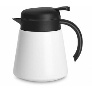 800ml 304 18/10 rustfrit stål termokande/dobbeltvægget vakuumisoleret kaffekande med trykknaptop, 12+ timers varme- og kuldebevarelse, BPA-fri