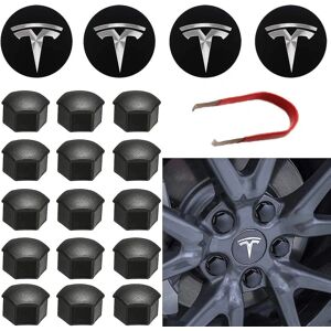 For Tesla Wheel Cap Kit Center Cap Set Hjulmutter Cover Center Modifiering Cover For Model Y Mode 3 Mode S Mode X