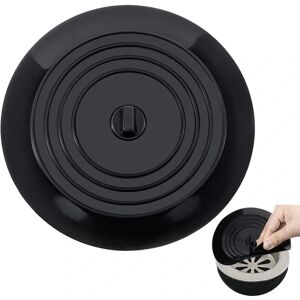 FDA fødevarekvalitet sort køkkenvask rund silikone vask prop vandprop silikone gulvafløbsdæksel diameter 15 cm