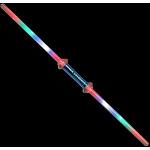 2-Pak - Dobbelt Lasersværd / Sværd med Laser - 75cm Multicolor