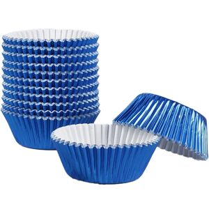 Pakke med 500 folie cupcakesager - muffinsforme - bageforme til blå KLB