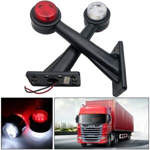 Sæt med 2 sidemarkeringslygter 12 V LED 15 cm til Truck Trailer