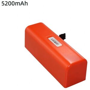 DAO Støvsuger batteriudskiftning kompatibel Xiaomi Roborock S50 S51 S55 T60 E352-00 S502-00 C10 E20 E35 14.4v 5.2ah Sc batterier [DB] 1PCS 5200mAh Orange 14.4V