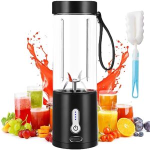 kraftfuld bærbar blender til shakes og smoothies, personlig blender med genopladning