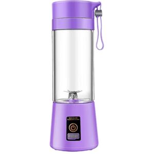 400 ml bærbar usb elektrisk frugtsaftpresser Smoothie Maker Blender Shaker flaske (blå sø) violets