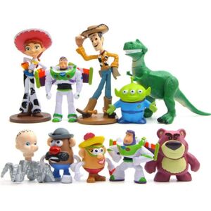Toy Story Woody Rex Lightyear Alien Bear Film Action Figur Børn Legetøjsgave 10 stk.