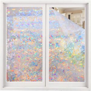 Window Privacy Film, Rainbow Window Clings, 3D dekorativ