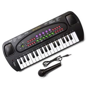 Klaver/keyboard med mikrofon - (32 tangenter) Black