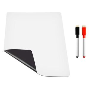 Magnetisk tavle med kuglepenne og flerfarvet tavle white