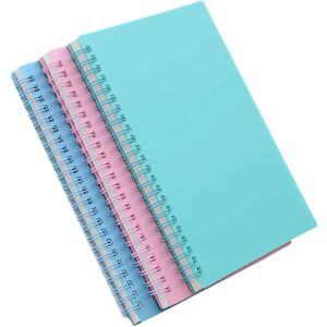 3-pakke Ruled Notebook Spiral Notebook (A5) 5,7