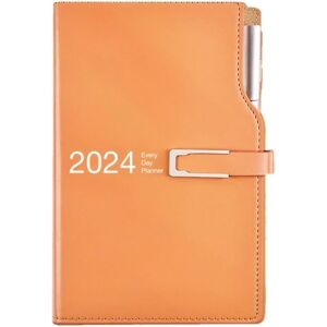 2024 Dagsorden Bog Kalender Bog ORANGE orange