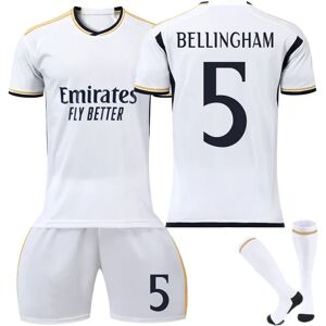 2023-2024 Real Madrid hjemmefodboldtrøje nr. 5 Bellingham Adult XS Comfortable AdultXS