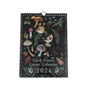 ice cream IC Dark Forest Lunar Calendar 2024 Original Illustreret Wall Penda