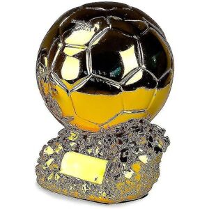 2022 Golden Ball Trophy Fodbold Finale Scorer Model Resin Soccer Cup Fan Collection Souvenir fodboldstøvler Form Trophy (25 cm