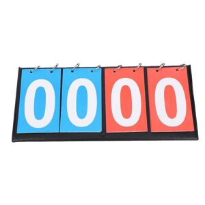 Bærbar Flip Sports Scoreboard Scoretæller til Bordtennis Basketball (4 Cifret Rød Blå)