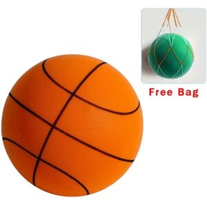 Silent Basketball, Børne Indendørs Træningsbold Ucoated High Density Foam Ball 24cm Orange