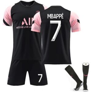 21/22 Paris Saint-Germain Børn Voksne Fodbold Fodboldtrøje Træningstrøjedragt No.7 MBAPPE XS