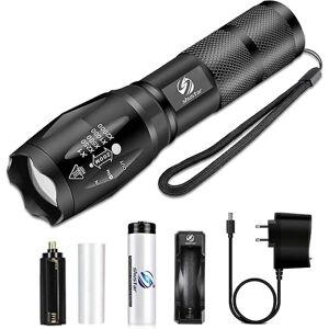 Led lommelygte Ultra Bright Torch L2/v6 Camping Vandtæt