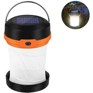 Udendørs Vandtæt Solar Led Camping Lantern-Solar Eller Usb Genopladelig, Bærbar Genopladelig Sammenfoldelig Led Camping Lantern, Lommelygte Solar Telt Lampe