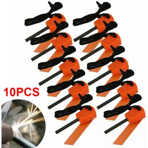 brand 10x Fire Starter Flint Stål Striker Survival Kit Ferro Rod Outdoor Camping Tool