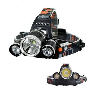 8000lm 3 Led T6 pandelampe med 2x18650 genopladeligt batteri og os