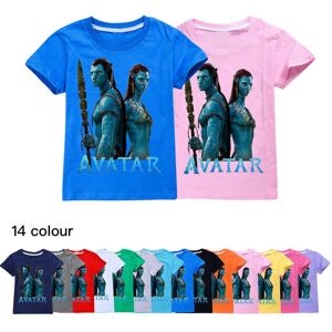 Kids Avatar 2 The Way Of Water Kortærmet 100 % bomuld T-shirt T-shirt gave - Sky Blue 140CM 8-9Y