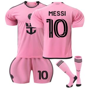 2024 Inter Miami CF hjemmefodboldtrøje med sokker børn nr. 10 Messi 0 22