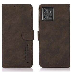 SKALO Motorola ThinkPhone 5G KHAZNEH Pungetui i PU-læder - Brun Brown