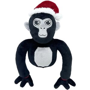 HKWWW 30 cm Gorilla Tag plysdukker til spilfans Gaver,squishy tøjdyrdukke til børn og voksne boligdekoration[HK] Black