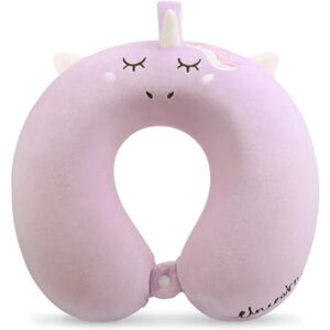 Kids Travel Kudde, Unicorn Memory Foam Rese Nackkudde SQBB