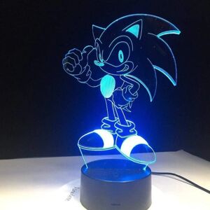 3d Sonic Night Light 1 Model og farveændring