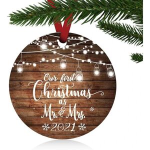 Vores første jul som Mr & Mrs Ornaments 2021 Gift Wedding Decoration 3