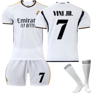 2023-2024 Real Madrid Hjemmefodboldtrøje til børn Vinicius nr. 7 VINI JR - Perfet 22