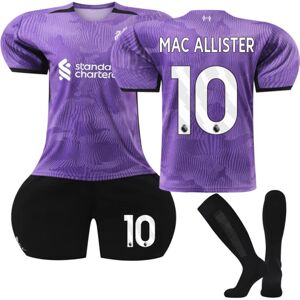 2023-2024 Liverpool Away Børnefodboldtrøjesæt nr. 10 Mac Allister 28