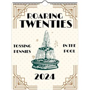 2024 Roaring Twenties Calendar Taylor Swift Song Lyrics 12 Månedlig vægkalender Hjemmekontor Dekorationsgaver