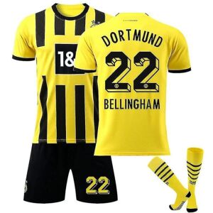 PIKACHU IC 2022-2023 Borussia Dortmund Jersey Barn Fotbollströja Herr Fotbollströja Kit V BELLINGHAM 22 28(150-160CM)