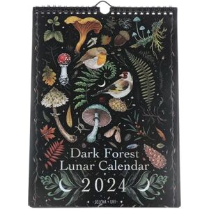 ice cream IC Dark Forest Lunar Calendar 2024 Original Illustreret Wall Penda