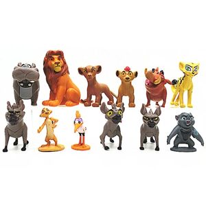 12 stk/sæt Disney Løvernes Konge Løvevagt Action Figur Legesæt Simba Timon Pumbaa Pvc Dukke Legetøj Børn Julegaver