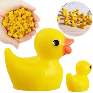 Mini Gule Ænder Ænder Tiny Duckies Have Landskab Akvarium Dukkehus Potteplanter Dekoration 50 Pcs