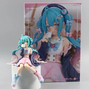 14cm Hatsune Miku Anime Figurer Kawaii Figur Sød Figur Pvc Statue Model Dukke Samlerobjekt Værelsesdekoration Ornament Legetøj Gave Boxed 1