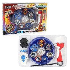 Boxed Beyblade Burst Set Arena Metal Fight Battle Bayblade + Launcher (blå) blue