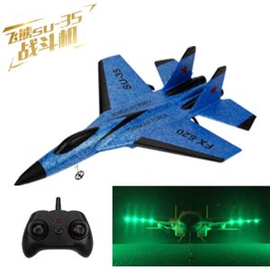 REDGO SU-35 RC fjernbetjening fly 2.4G jagerfly med lampe