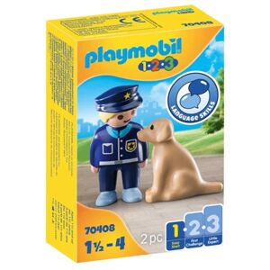 2863 Legesæt Police with Dog 1 Easy Starter Playmobil 70408 (2 stk