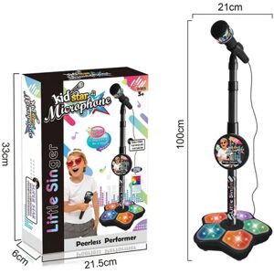 Toyz Land Børn mikrofon med stand karaoke sang musik instrument legetøj